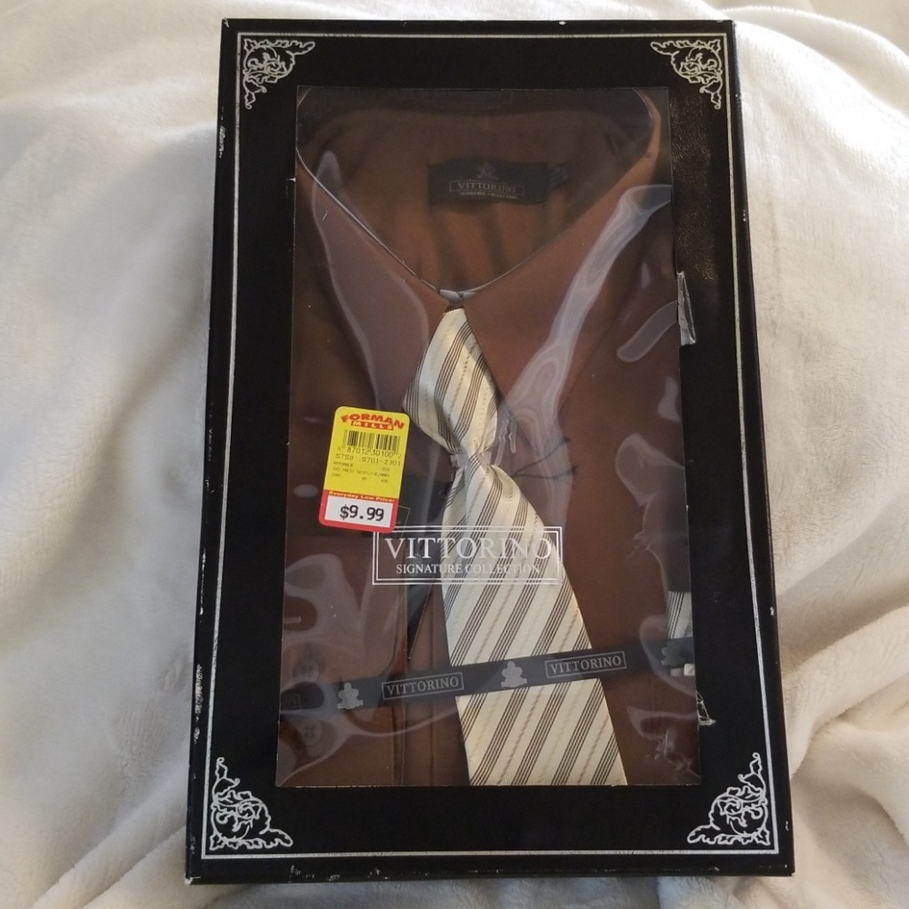 Vitorino Dress Shirt with Tie